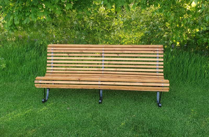 garden bench fully restored
